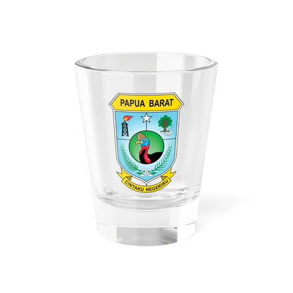 Coat of arms of West Papua (Indonesia) (Coat of Arms) Shot Glass 1.5oz 1.5oz - Go Mug Yourself