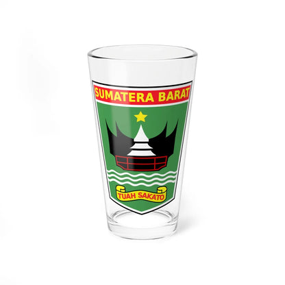 Coat of arms of West Sumatra (Indonesia) (Coat of Arms) Pint Glass 16oz 16oz - Go Mug Yourself