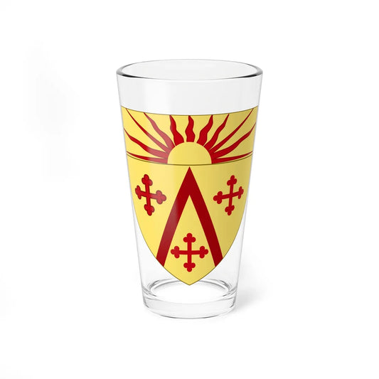 Coat of arms of West Warwick Rhode Island (United States) (Coat of Arms) Pint Glass 16oz 16oz - Go Mug Yourself