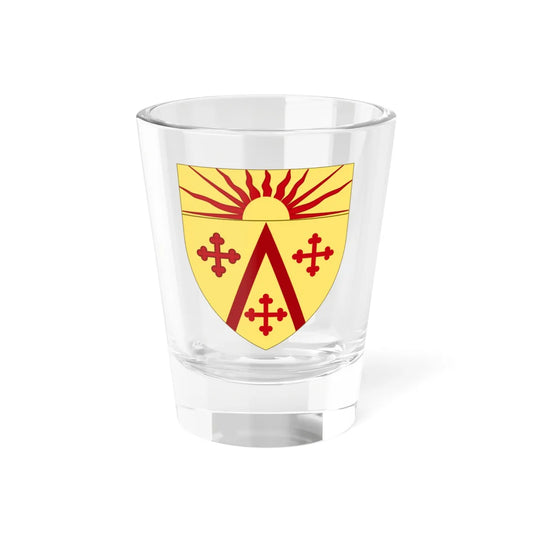 Coat of arms of West Warwick Rhode Island (United States) (Coat of Arms) Shot Glass 1.5oz 1.5oz - Go Mug Yourself
