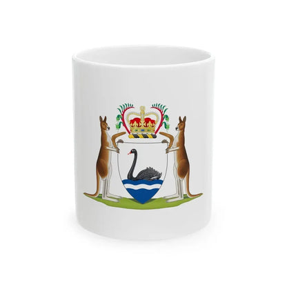 Coat of arms of Western Australia - White Coffee Mug 11oz - Go Mug Yourself