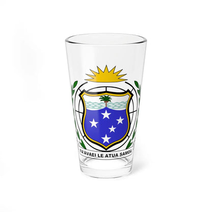 Coat of arms of Western Samoa 1951-1962 (Samoa) (Coat of Arms) Pint Glass 16oz 16oz - Go Mug Yourself
