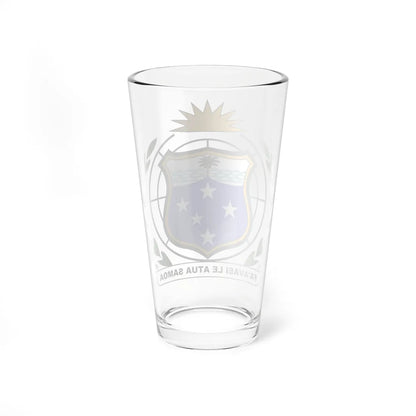 Coat of arms of Western Samoa 1951-1962 (Samoa) (Coat of Arms) Pint Glass 16oz - Go Mug Yourself