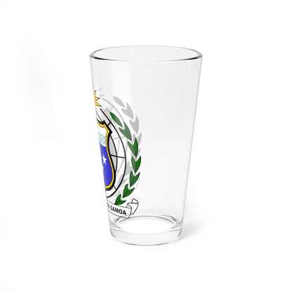 Coat of arms of Western Samoa 1951-1962 (Samoa) (Coat of Arms) Pint Glass 16oz - Go Mug Yourself