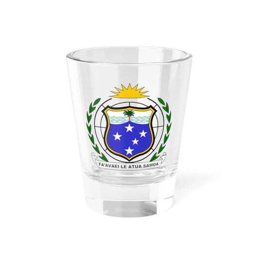 Coat of arms of Western Samoa 1951-1962 (Samoa) (Coat of Arms) Shot Glass 1.5oz 1.5oz - Go Mug Yourself