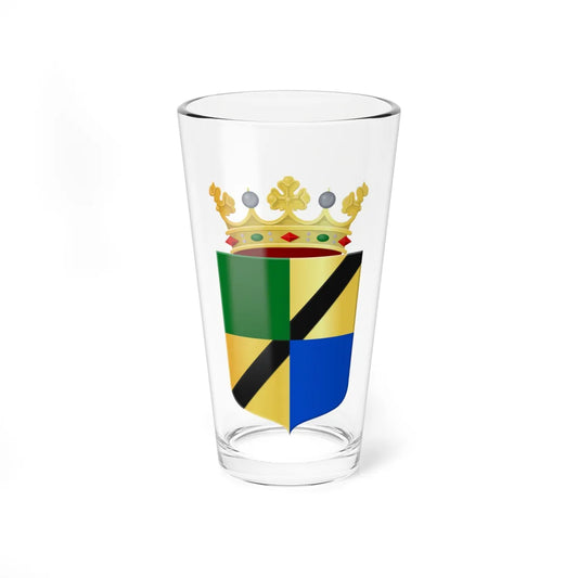 Coat of arms of Westerveld (Netherlands) (Coat of Arms) Pint Glass 16oz 16oz - Go Mug Yourself