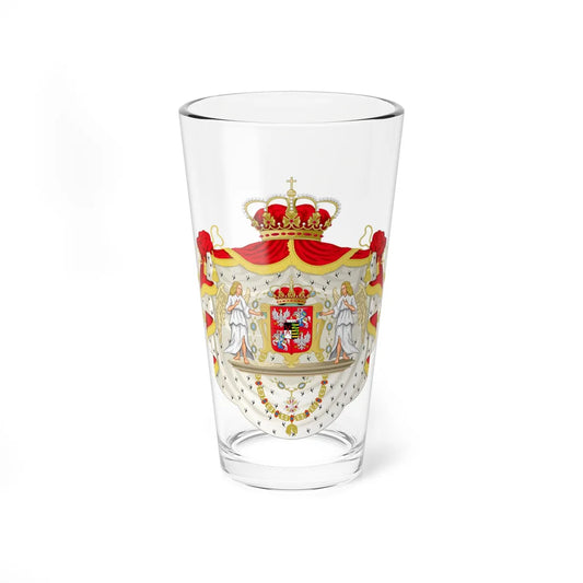 Coat of Arms of Wettin kings of Poland (Lithuania) (Coat of Arms) Pint Glass 16oz 16oz - Go Mug Yourself