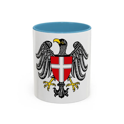 Coat of Arms of Wien Austria - Accent Coffee Mug 11oz Light Blue - Go Mug Yourself