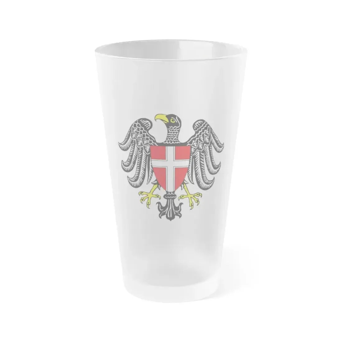 Coat of Arms of Wien Austria - Frosted Pint Glass 16oz Default Title - Go Mug Yourself