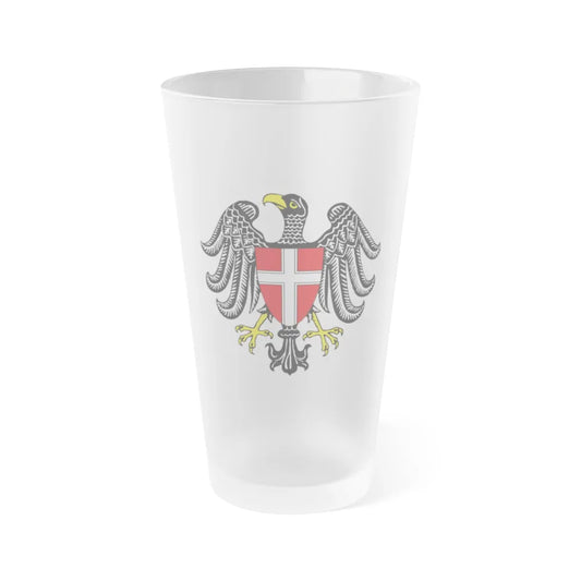 Coat of Arms of Wien Austria - Frosted Pint Glass 16oz-Go Mug Yourself