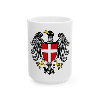 Coat of Arms of Wien Austria - White Coffee Mug 15oz - Go Mug Yourself