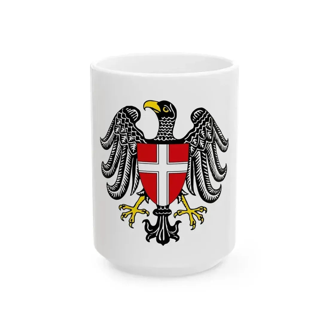 Coat of Arms of Wien Austria - White Coffee Mug 15oz - Go Mug Yourself