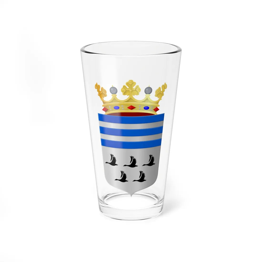 Coat of arms of Wijdemeren (Netherlands) (Coat of Arms) Pint Glass 16oz 16oz - Go Mug Yourself