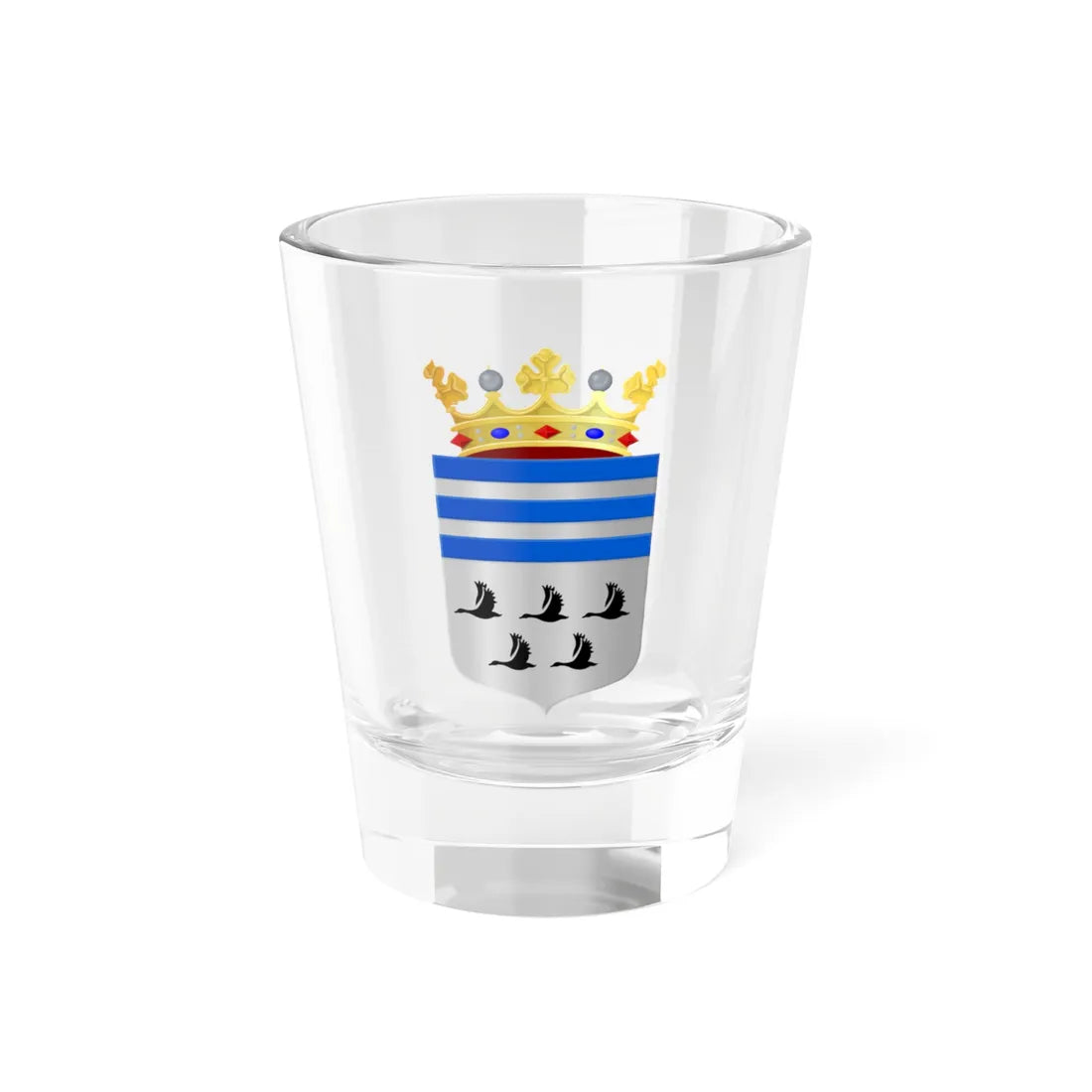 Coat of arms of Wijdemeren (Netherlands) (Coat of Arms) Shot Glass 1.5oz 1.5oz - Go Mug Yourself