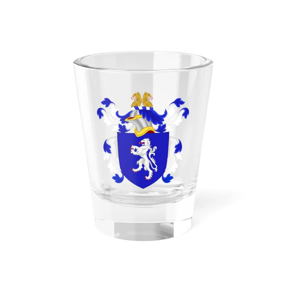 Coat of Arms of William Augustus Atlee (United States) (Coat of Arms) Shot Glass 1.5oz 1.5oz - Go Mug Yourself