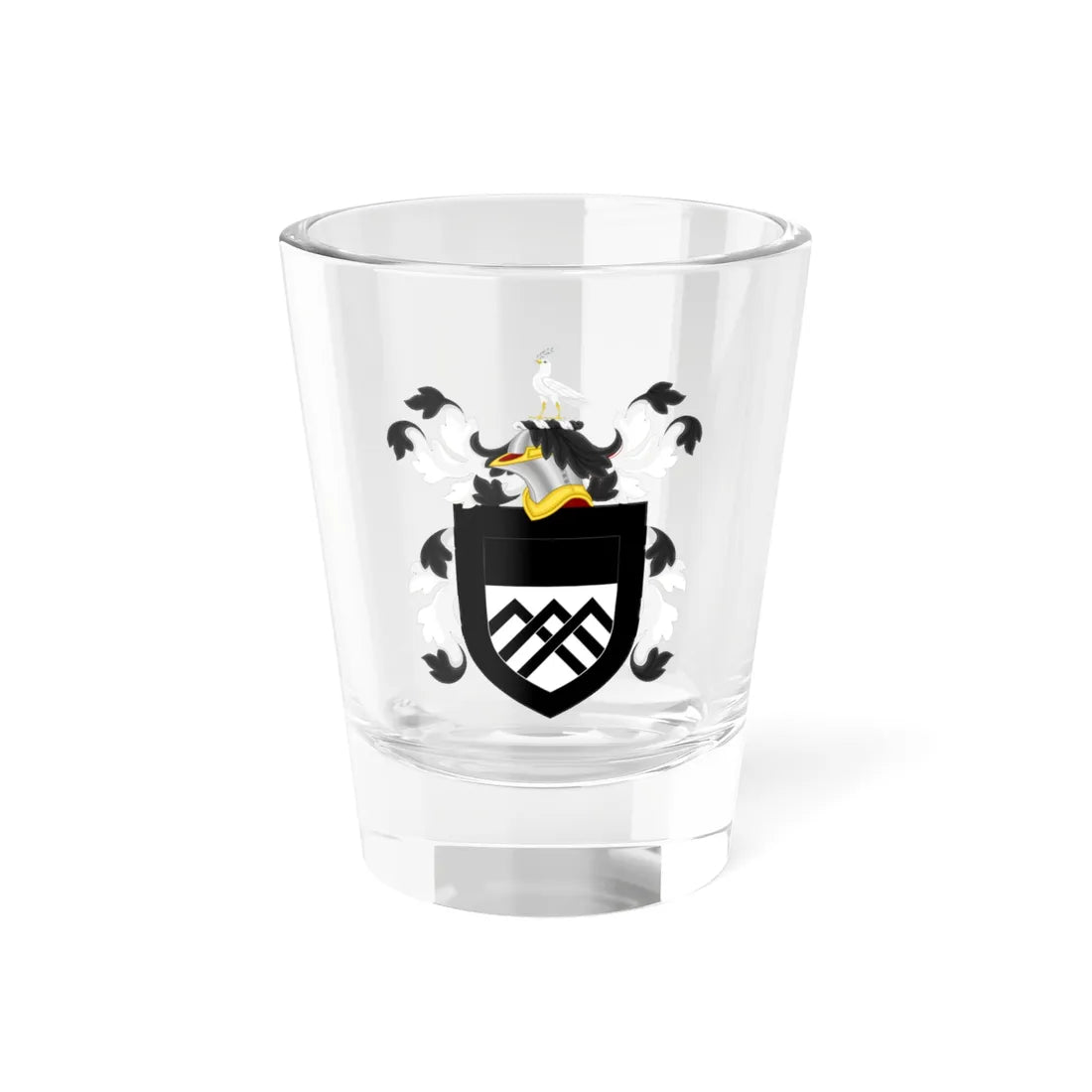 Coat of Arms of William Claiborne (United States) (Coat of Arms) Shot Glass 1.5oz 1.5oz - Go Mug Yourself