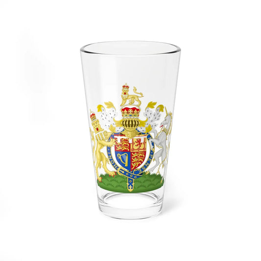 Coat of arms of William Duke of Cornwall (United Kingdom) (Coat of Arms) Pint Glass 16oz 16oz - Go Mug Yourself