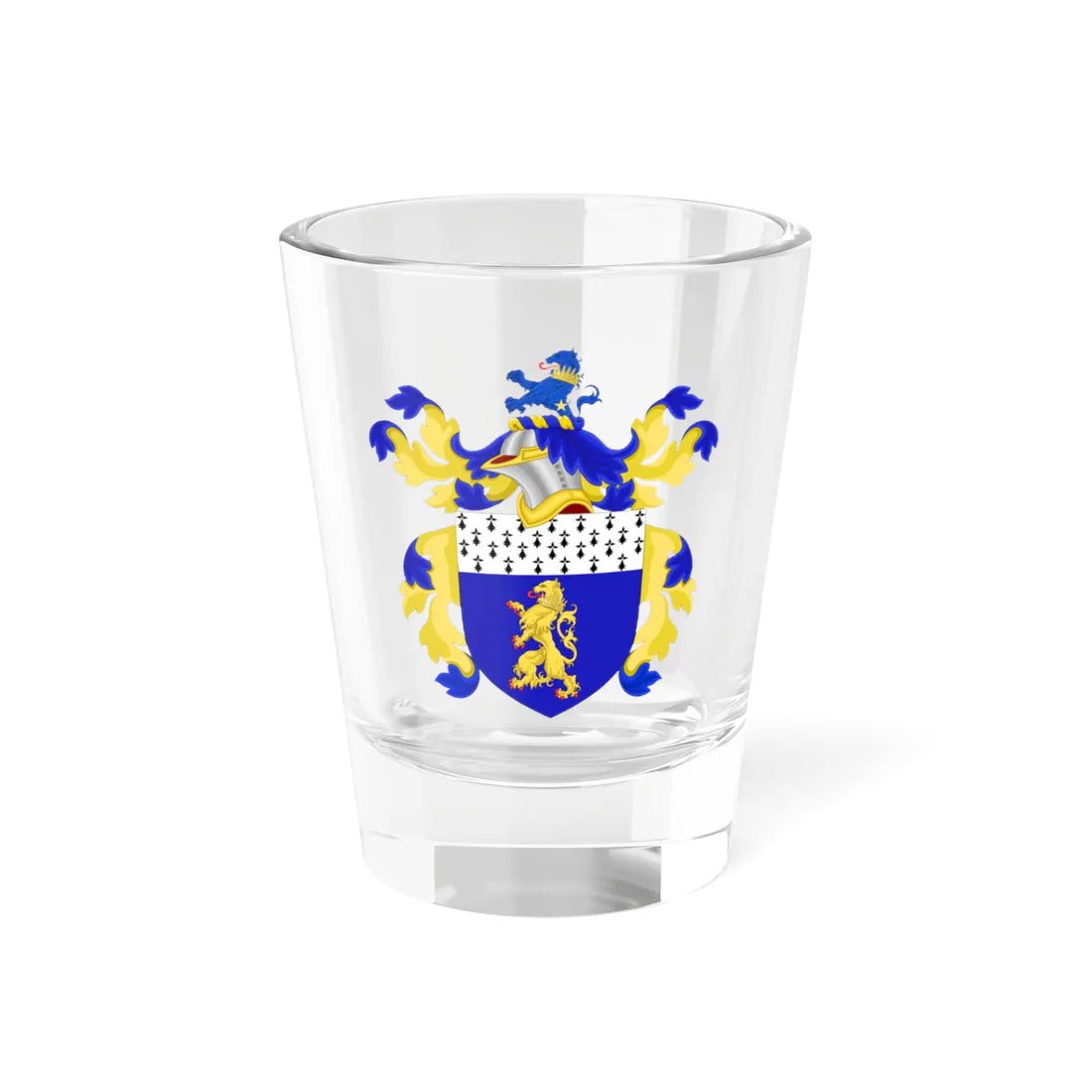 Coat of Arms of William Eager (United States) (Coat of Arms) Shot Glass 1.5oz 1.5oz - Go Mug Yourself