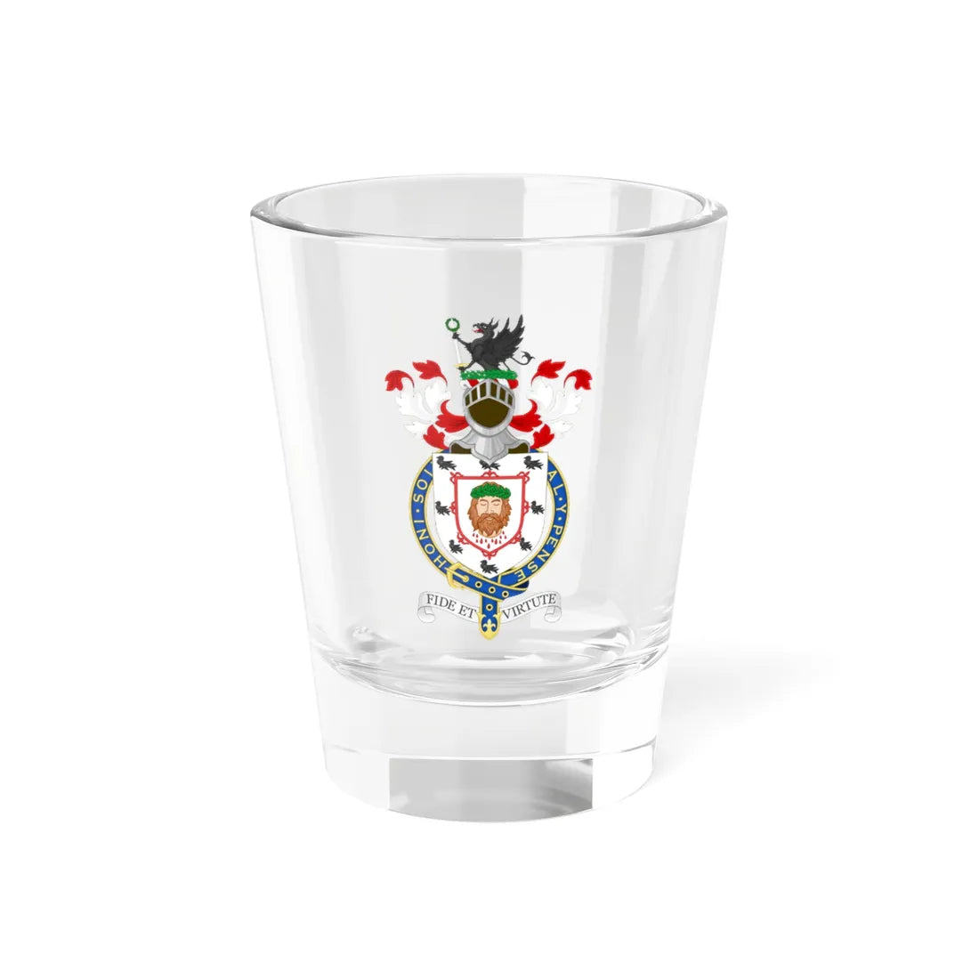 Coat of Arms of William Gladstone 7th Baronet (Scotland) (Coat of Arms) Shot Glass 1.5oz 1.5oz - Go Mug Yourself