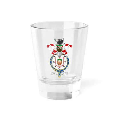 Coat of Arms of William Gladstone 7th Baronet (Scotland) (Coat of Arms) Shot Glass 1.5oz 1.5oz - Go Mug Yourself