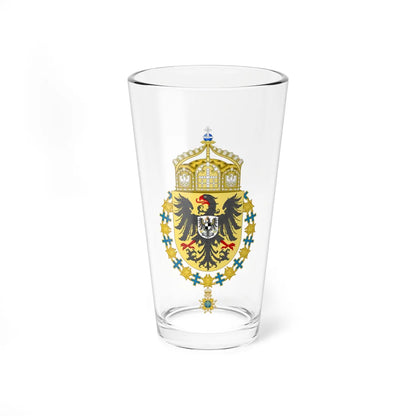 Coat of Arms of William II of Germany Seraphim Variant (Germany) (Coat of Arms) Pint Glass 16oz 16oz - Go Mug Yourself