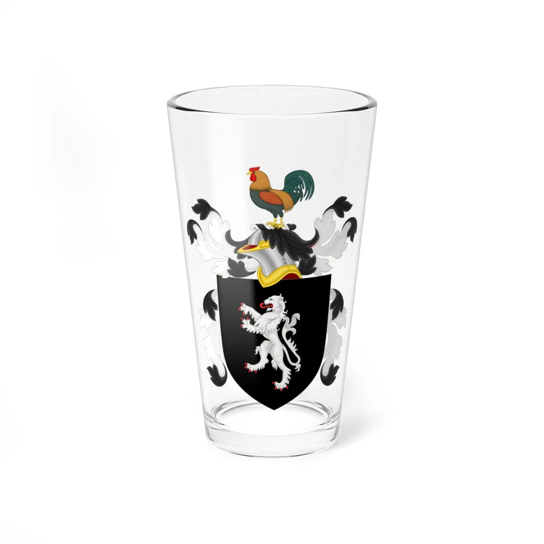 Coat of Arms of William Williams (United States) (Coat of Arms) Pint Glass 16oz 16oz - Go Mug Yourself