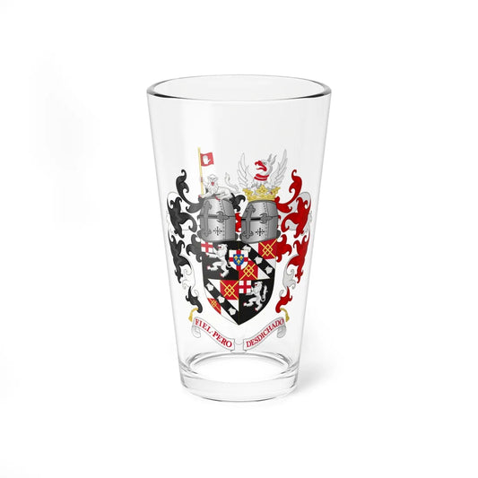Coat of Arms of Winston Churchill as a Gentleman (United Kingdom) (Coat of Arms) Pint Glass 16oz 16oz - Go Mug Yourself