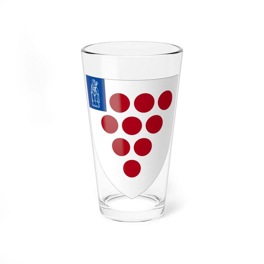 Coat of Arms of Worcester Cathedral (England) (Coat of Arms) Pint Glass 16oz 16oz - Go Mug Yourself