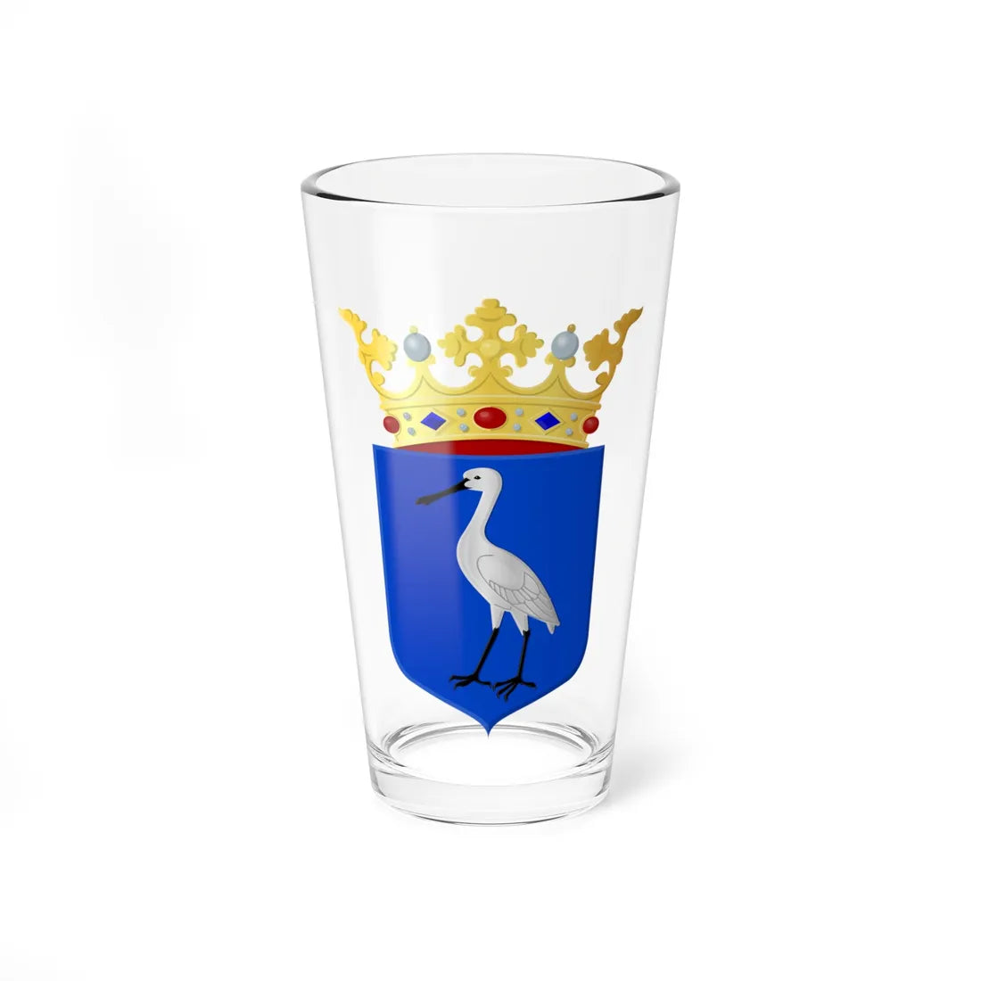 Coat of arms of Wormerland (Netherlands) (Coat of Arms) Pint Glass 16oz 16oz - Go Mug Yourself