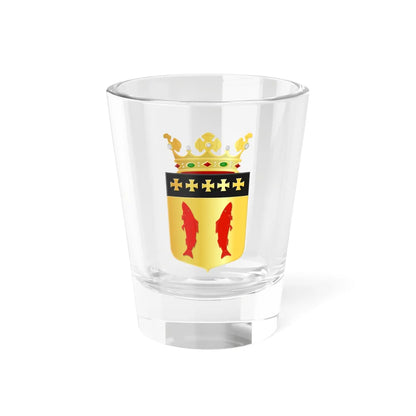 Coat of arms of Woudrichem (Netherlands) (Coat of Arms) Shot Glass 1.5oz 1.5oz - Go Mug Yourself