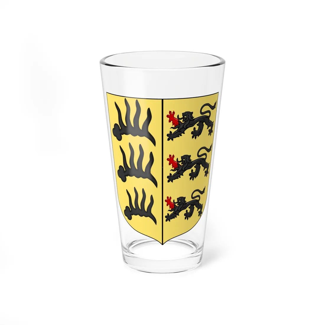 Coat of Arms of Wurtemberg-Urach (Germany) (Coat of Arms) Pint Glass 16oz 16oz - Go Mug Yourself