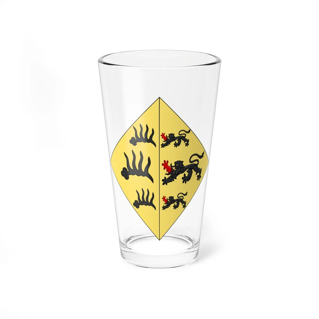 Coat of Arms of Wurtemberg-Urach Losange (Germany) (Coat of Arms) Pint Glass 16oz 16oz - Go Mug Yourself