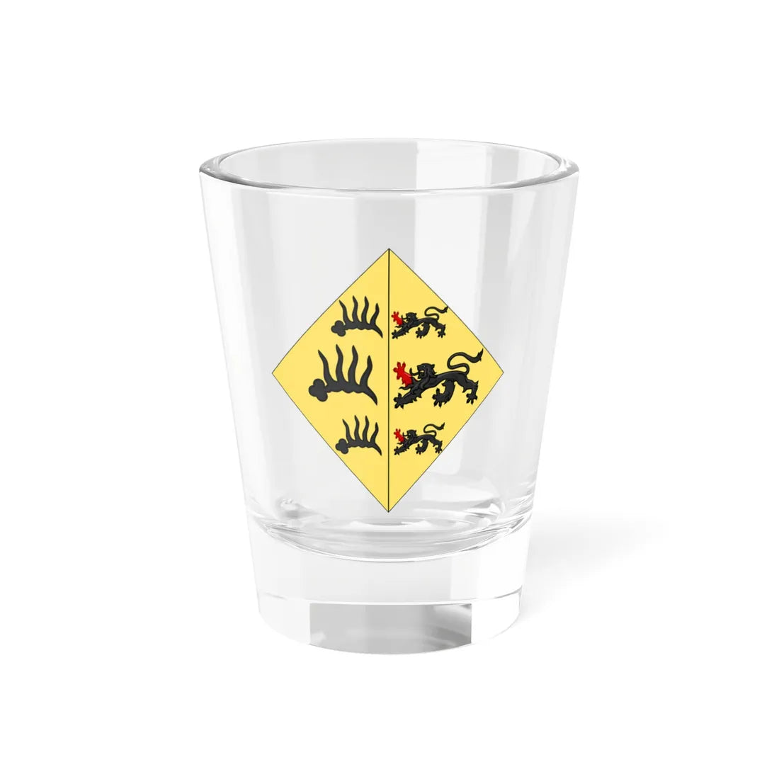 Coat of Arms of Wurtemberg-Urach Losange (Germany) (Coat of Arms) Shot Glass 1.5oz 1.5oz - Go Mug Yourself