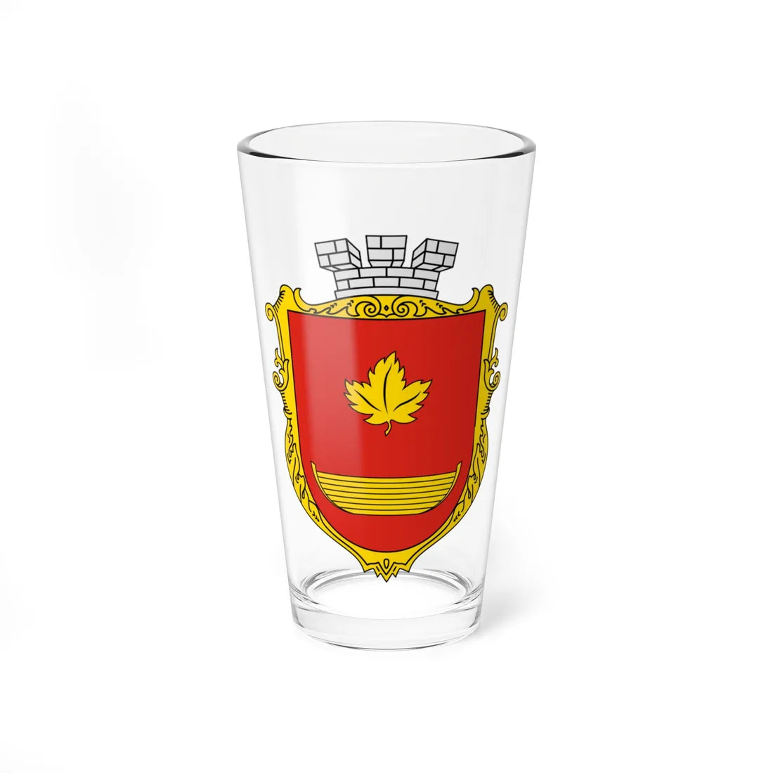Coat of Arms of Yavoriv (Ukraine) (Coat of Arms) Pint Glass 16oz 16oz - Go Mug Yourself