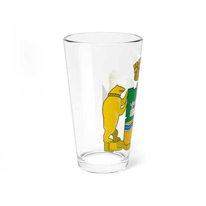 Coat of Arms of Yekaterinburg Sverdlovsk oblast (Russia) (Coat of Arms) Pint Glass 16oz - Go Mug Yourself