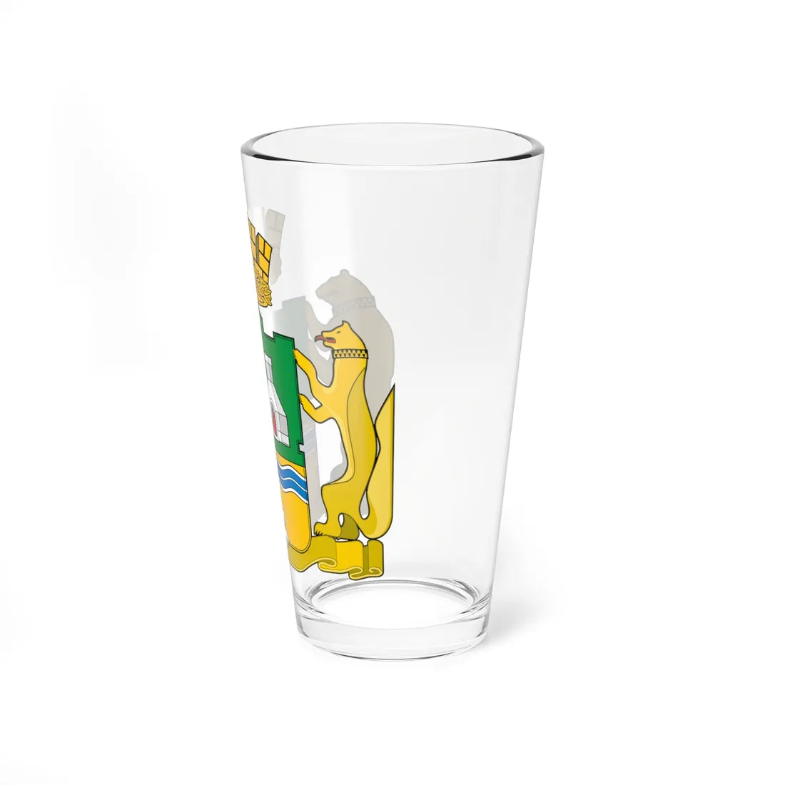 Coat of Arms of Yekaterinburg Sverdlovsk oblast (Russia) (Coat of Arms) Pint Glass 16oz - Go Mug Yourself