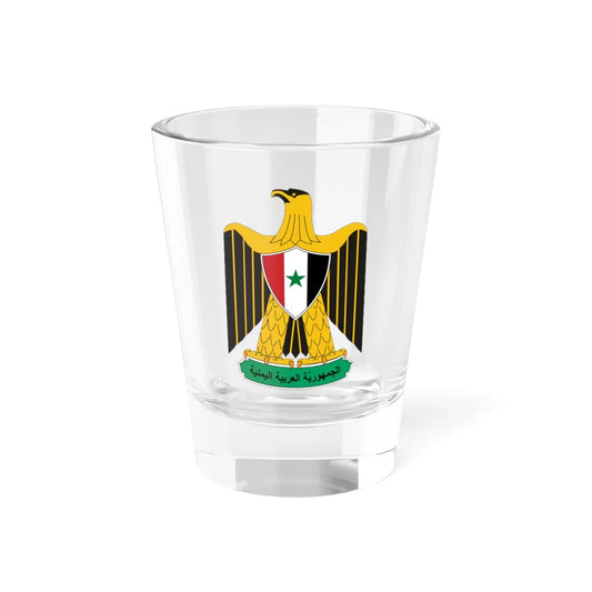 Coat of arms of Yemen Arab Republic 1962-1966 (Yemen) (Coat of Arms) Shot Glass 1.5oz 1.5oz - Go Mug Yourself
