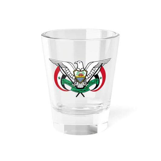 Coat of arms of Yemen Arab Republic 1974-1990 (Yemen) (Coat of Arms) Shot Glass 1.5oz 1.5oz - Go Mug Yourself