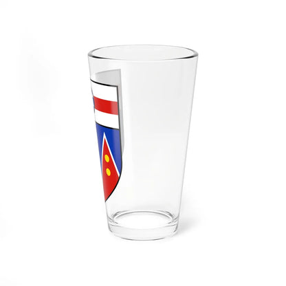 Coat of arms of Yukon escutcheon (Canada) (Coat of Arms) Pint Glass 16oz - Go Mug Yourself
