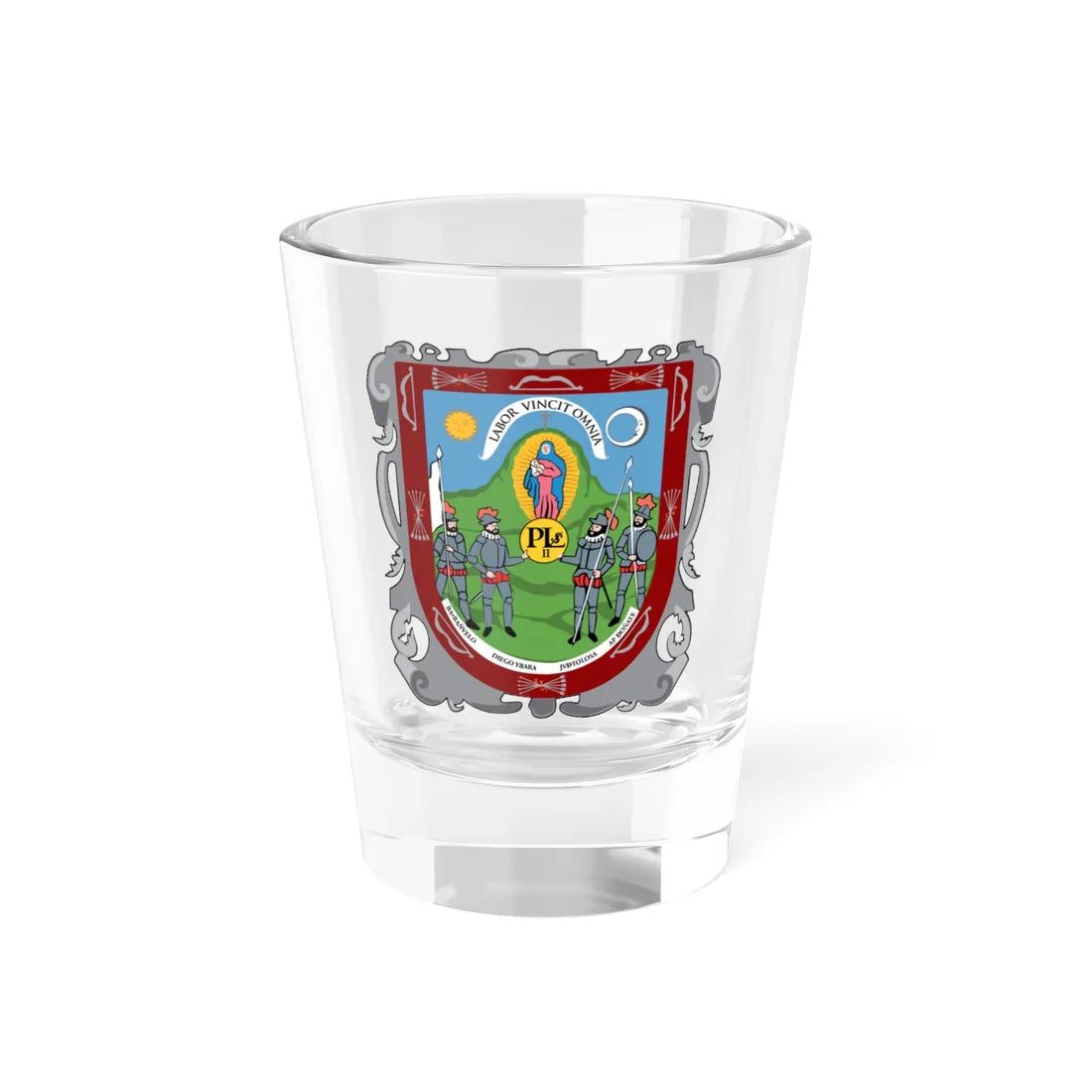 Coat of arms of Zacatecas (Mexico) (Coat of Arms) Shot Glass 1.5oz 1.5oz - Go Mug Yourself
