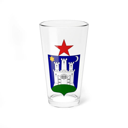 Coat of arms of Zagreb 1947. (Croatia) (Coat of Arms) Pint Glass 16oz 16oz - Go Mug Yourself