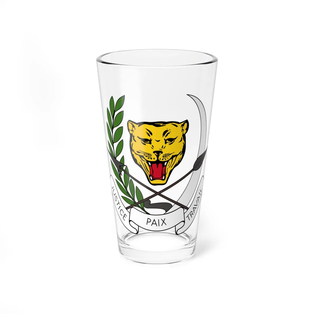 Coat of arms of Zaire 1971-1997 (Congo) (Coat of Arms) Pint Glass 16oz 16oz - Go Mug Yourself