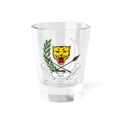 Coat of arms of Zaire 1971-1997 (Congo) (Coat of Arms) Shot Glass 1.5oz 1.5oz - Go Mug Yourself