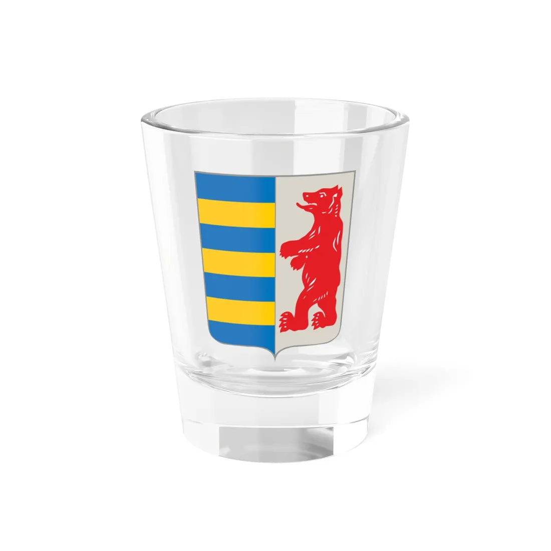 Coat of arms of Zakarpattia Oblast (Ukraine) (Coat of Arms) Shot Glass 1.5oz 1.5oz - Go Mug Yourself