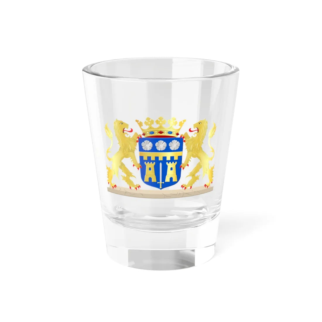 Coat of arms of Zaltbommel (Netherlands) (Coat of Arms) Shot Glass 1.5oz 1.5oz - Go Mug Yourself