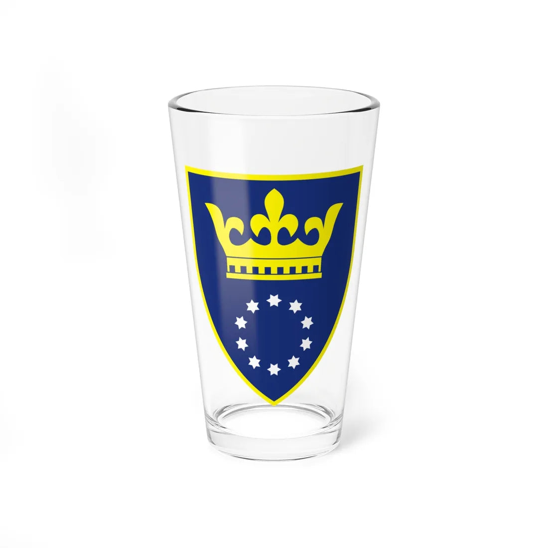 Coat of arms of Zenica-Doboj (Bosnia and Herzegovina) (Coat of Arms) Pint Glass 16oz 16oz - Go Mug Yourself