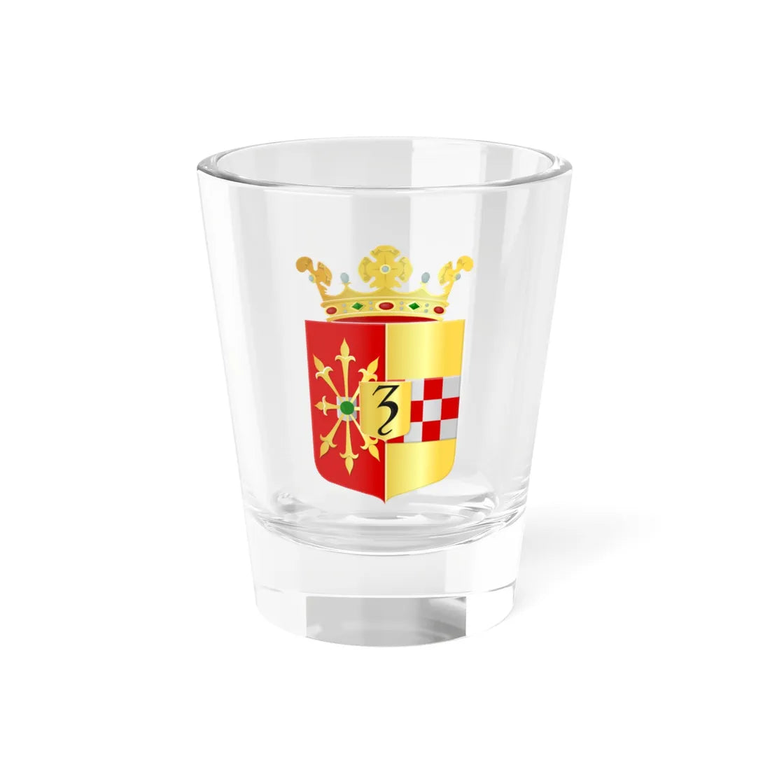 Coat of arms of Zevenaar (Netherlands) (Coat of Arms) Shot Glass 1.5oz 1.5oz - Go Mug Yourself