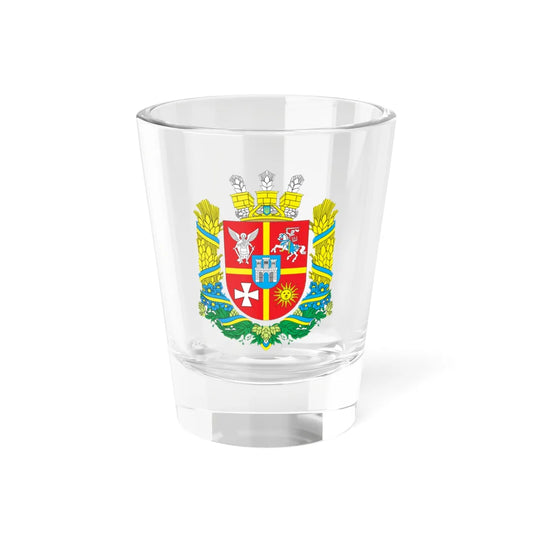 Coat of Arms of Zhytomyr Oblast (Belarus) (Coat of Arms) Shot Glass 1.5oz 1.5oz - Go Mug Yourself