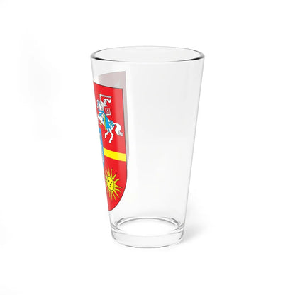 Coat of Arms of Zhytomyr Oblast m (Ukraine) (Coat of Arms) Pint Glass 16oz - Go Mug Yourself