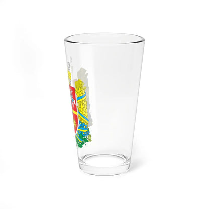 Coat of Arms of Zhytomyr Oblast (Ukraine) (Coat of Arms) Pint Glass 16oz - Go Mug Yourself